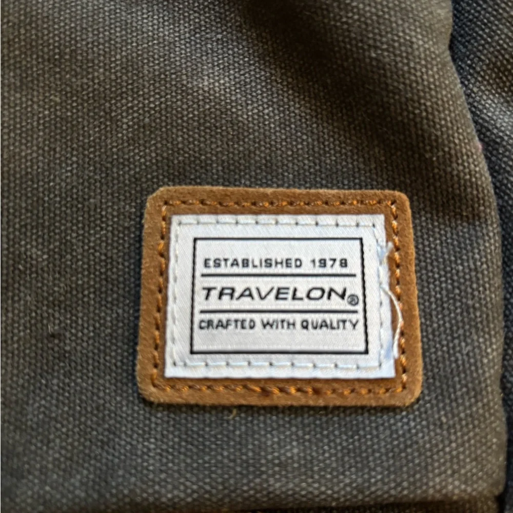Travelon Charcoal and Tan Backpack - Picture 2 of 8